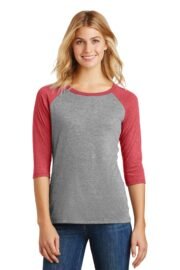 District Women's Perfect Tri 3/4-Sleeve Raglan. DM136L - Image 15