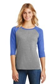 District Women's Perfect Tri 3/4-Sleeve Raglan. DM136L - Image 16