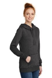 District Women's Lightweight Fleece Hoodie. DM493 - Image 2