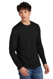 District Perfect Blend CVC Long Sleeve Tee DT109 - Image 2