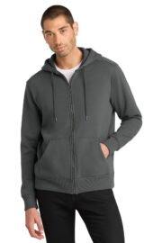 District Perfect Weight Fleece Full-Zip Hoodie DT1103 - Image 2