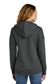 District Women's Perfect Weight Fleece Drop Shoulder Full-Zip Hoodie DT1104 - Image 3