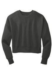 District Women's Perfect Weight Fleece Cropped Crew DT1105 - Image 4