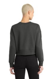 District Women's Perfect Weight Fleece Cropped Crew DT1105 - Image 3