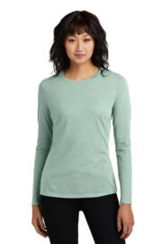 District Women's Perfect Blend CVC Long Sleeve Tee DT110 - Image 10