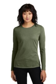 District Women's Perfect Blend CVC Long Sleeve Tee DT110 - Image 11