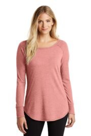 District Women's Perfect Tri Long Sleeve Tunic Tee. DT132L - Image 8