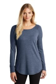 District Women's Perfect Tri Long Sleeve Tunic Tee. DT132L - Image 10