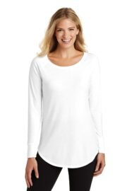 District Women's Perfect Tri Long Sleeve Tunic Tee. DT132L - Image 11
