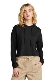 District Women's Perfect Tri Midi Long Sleeve Hoodie DT1390L - Image 2