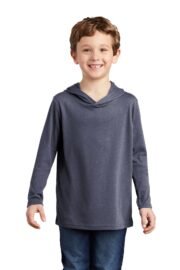 District Youth Perfect Tri Long Sleeve Hoodie DT139Y - Image 3