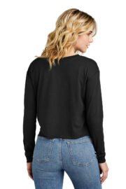 District Women's Perfect Tri Midi Long Sleeve Tee DT141 - Image 3