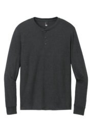 District Perfect Tri Long Sleeve Henley DT145 - Image 4