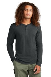 District Perfect Tri Long Sleeve Henley DT145 - Image 2