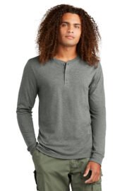 District Perfect Tri Long Sleeve Henley DT145 - Image 8
