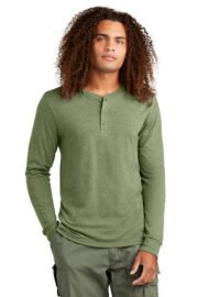 District Perfect Tri Long Sleeve Henley DT145 - Image 9