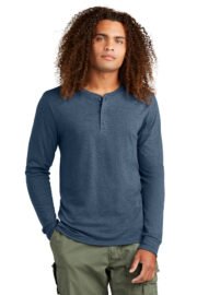 District Perfect Tri Long Sleeve Henley DT145 - Image 11