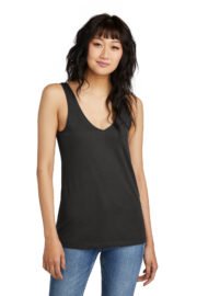 District Women's Perfect Blend CVC V-Neck Tank DT154 - Image 2