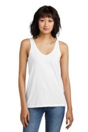 District Women's Perfect Blend CVC V-Neck Tank DT154 - Image 12