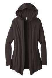 District Women's Perfect Tri Hooded Cardigan. DT156 - Image 5