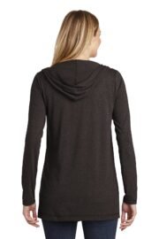 District Women's Perfect Tri Hooded Cardigan. DT156 - Image 4