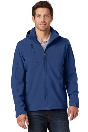 EB536_admiralblue_model_front_042015 Eddie Bauer Hooded Soft Shell Parka. EB536 - Image 1