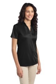 Port Authority Women's Silk Touch Performance Polo. L540 - Image 2