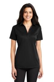 Port Authority Women's Silk Touch Performance Polo. L540 - Image 3