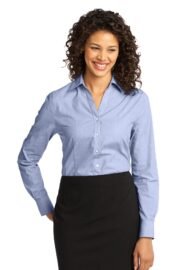 Port Authority Women's Crosshatch Easy Care Shirt. L640 - Image 3