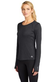OGIO Women's Long Sleeve Pulse Crew. LOE321 - Image 2