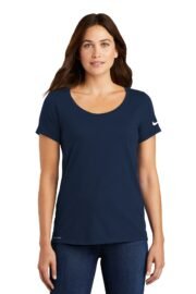 Nike Women's Dri-FIT Cotton/Poly Scoop Neck Tee. NKBQ5234 - Image 10