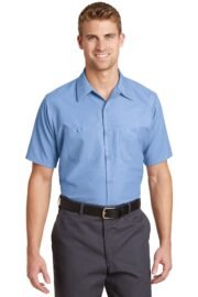 Red Kap Short Sleeve Industrial Work Shirt. SP24 - Image 3