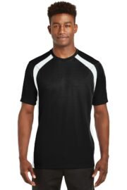 Sport-Tek Dry Zone Colorblock Crew. T478 - Image 2