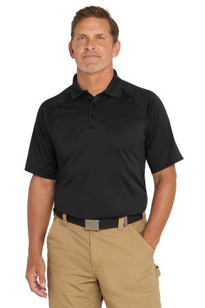 TLCS410_black_model_front CornerStone Tall Select Snag-Proof Tactical Polo. TLCS410 - Image 1