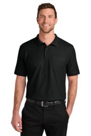 Port Authority Tall Wearever Signature Pique Pocket Polo TLK200P - Image 2