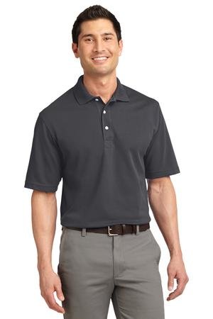 TLK455_charcoal_model_front_072014 Port Authority Tall Rapid Dry Polo. TLK455 - Image 1
