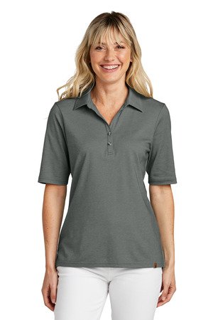 TM1LD004_blackheather_model_front TravisMathew Women's Sunsetters Polo TM1LD004 - Image 1
