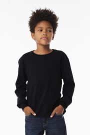 BELLA+CANVAS® Youth 6-Ounce Heavyweight Long Sleeve Tee BC3511Y - Image 3