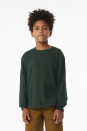 BELLA+CANVAS® Youth 6-Ounce Heavyweight Long Sleeve Tee BC3511Y - Image 5
