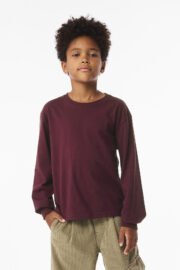 BELLA+CANVAS® Youth 6-Ounce Heavyweight Long Sleeve Tee BC3511Y - Image 6