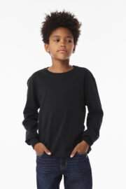 BELLA+CANVAS® Youth 6-Ounce Heavyweight Long Sleeve Tee BC3511Y - Image 11