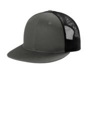Port Authority® Snapback Flat Bill Trucker Cap C407 - Image 3