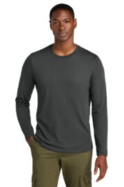 District® Perfect Weight® CVC Long Sleeve Tee DT185 - Image 3