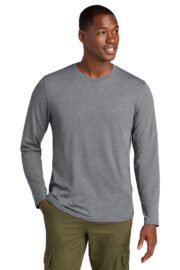 District® Perfect Weight® CVC Long Sleeve Tee DT185 - Image 4
