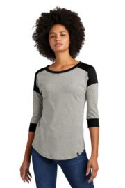New Era ® Women's Heritage Blend 3/4-Sleeve Baseball Raglan Tee. LNEA104 - Image 3