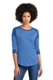 New Era ® Women's Heritage Blend 3/4-Sleeve Baseball Raglan Tee. LNEA104 - Image 4