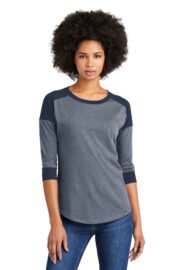 New Era ® Women's Heritage Blend 3/4-Sleeve Baseball Raglan Tee. LNEA104 - Image 5