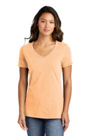 Port & Co™ Women's Beach Wash® Garment-Dyed V-Neck Tee LPC099V - Image 7