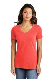 Port & Co™ Women's Beach Wash® Garment-Dyed V-Neck Tee LPC099V - Image 8