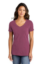 Port & Co™ Women's Beach Wash® Garment-Dyed V-Neck Tee LPC099V - Image 9